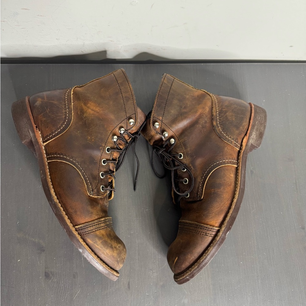 Red Wing Iron Ranger 8085 In Copper Rough And Tough- Beautiful And Light Use- 10